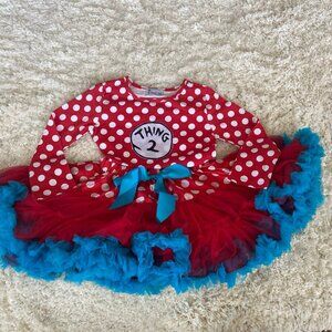 Thing 2 Toddler Girl Halloween Tutu Costume